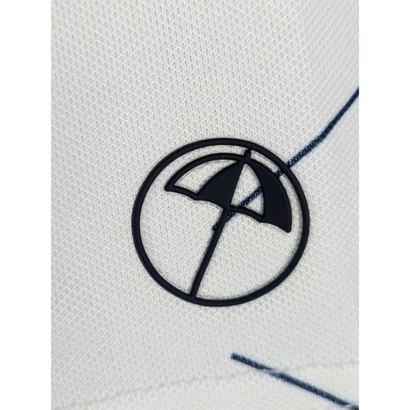 Arnold Palmer X Puma Geo Golf Polo Shirt Mens Medium Cloudspun White Blue - Picture 10 of 16
